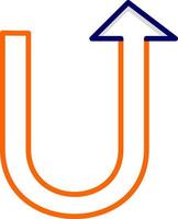 U Turn Vector Icon