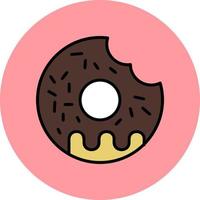 icono de vector de donut