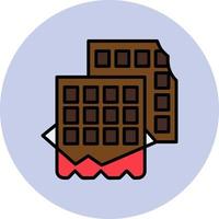 icono de vector de chocolate