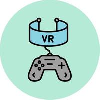 vr juego vector icono