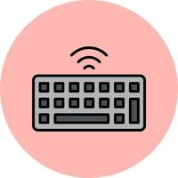 icono de vector de teclado