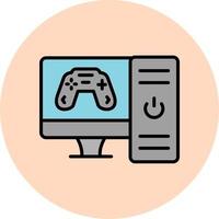 icono de vector de juego de computadora