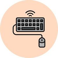 Keyboard And Mouse Vector Icon