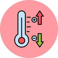 icono de vector de control de temperatura