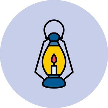icono de vector de linterna