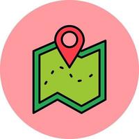 icono de vector de mapa