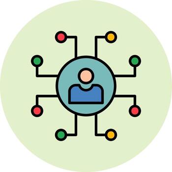 icono de vector de red