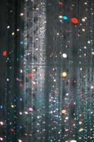 Installation art of LED tubes and glass photo