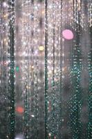 Installation art of LED tubes and glass photo