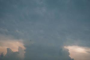 Signs of clouds before a tornado photo