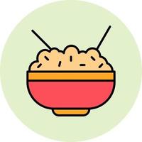 Rice Bowl Vector Icon