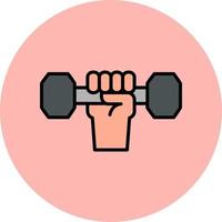 Hand Dumbbell Vector Icon