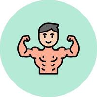 Bodybuilder Vector Icon