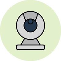 icono de vector de webcam