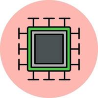 icono de vector de microchip