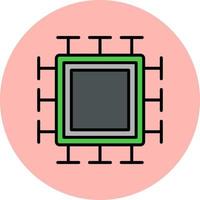 icono de vector de microchip