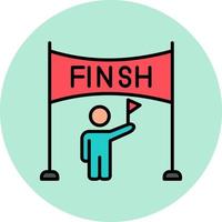 Finish Line Vector Icon