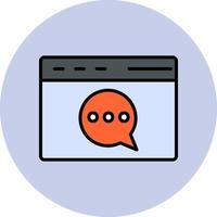 Web chat Vector Icon