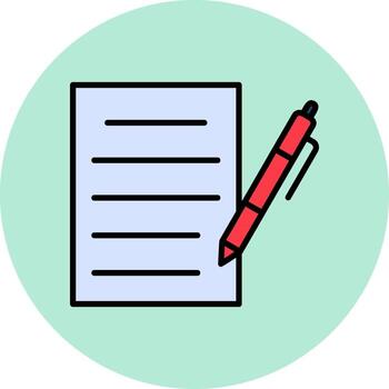 escribir icono vectorial vector