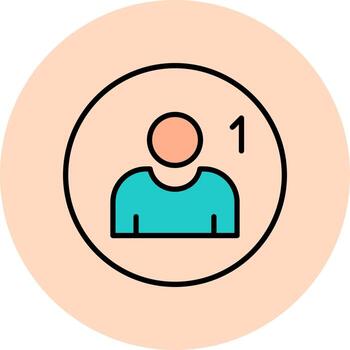 icono de vector de seguidor