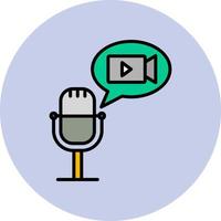 Movies Podcast Vector Icon