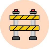 Traffic Barrier Vector Icon