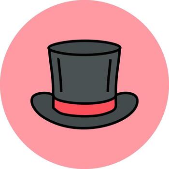 icono de vector de sombrero mágico