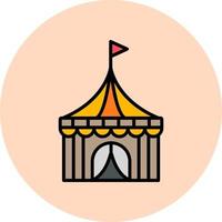 icono de vector de carpa de circo