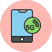 5g Network On Smartphone Vector Icon