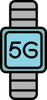 5G Smart Watch Vector Icon