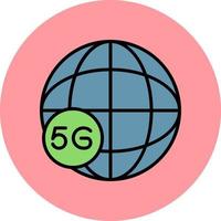Global 5g Internet Vector Icon