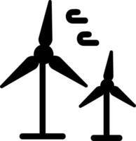 icono de vector de turbina de viento