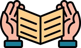 Quran Reading Vector Icon