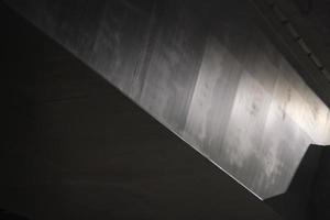 Side of the viaduct in the night light photo