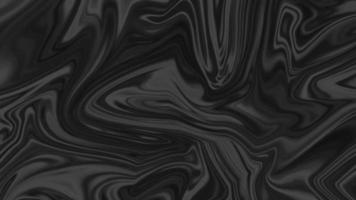 fondo líquido satinado negro. patrón abstracto de arte digital. diseño abstracto de primer plano de metal líquido. textura suave y elegante de satén negro. lujoso diseño de fondo de mármol. foto