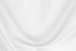 abstract white fabric background with soft waves photo