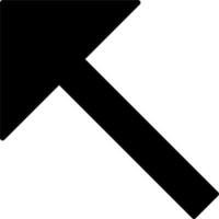 Upper Left Arrow Vector Icon
