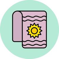 Beach Towel Vector Icon