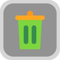 Trash Bin Vector Icon Design