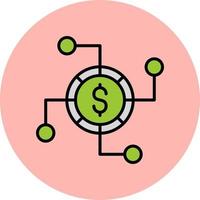 icono de vector de dólar