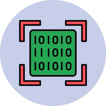icono de vector de código