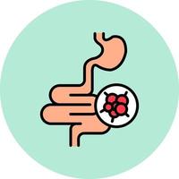 Intestines Cancer Vector Icon