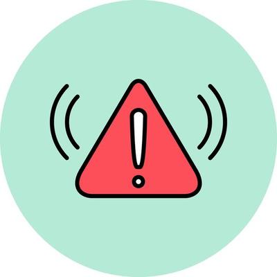 Caution Warning Vector Icon