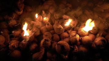 noci di cocco è su fuoco video