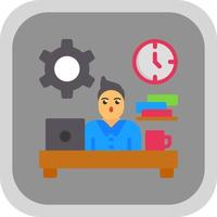 Workaholic Vector Icon Design