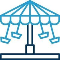 Chair Swing Ride Vector Icon Design