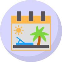 diseño de icono de vector de vacaciones