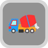 Mixer Truck Vector Icon Design