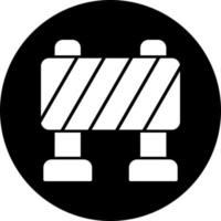 Traffic Barrier Vector Icon