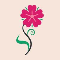 flat flower vector designs